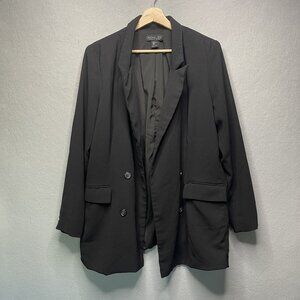Rachel Zoe Black Blazer Coat XL Womens Workwear Preppy